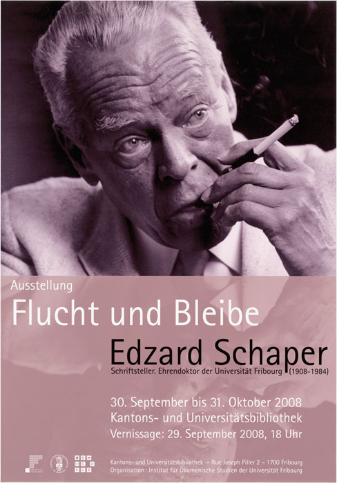 Edzard Schaper: Flucht und Bleibe