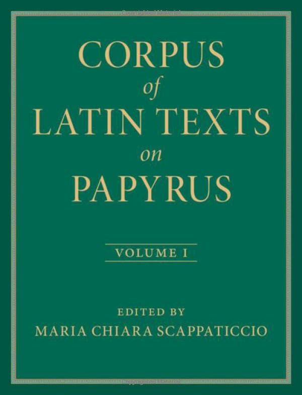 Corpus of latin texts on papyrus