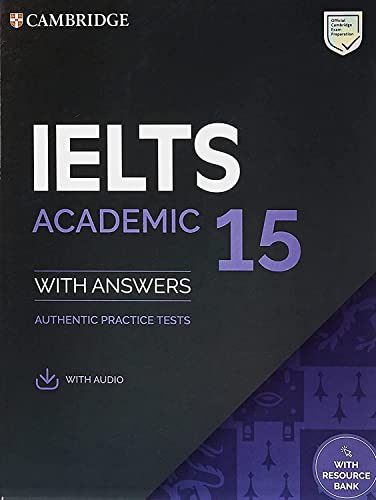 IELTS 15 academic<br>with answers<br>authentic practice tests