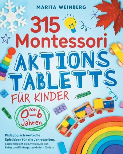 315 Montessori Aktionstabletts von 0-6 Jahren. <br>für Kinder