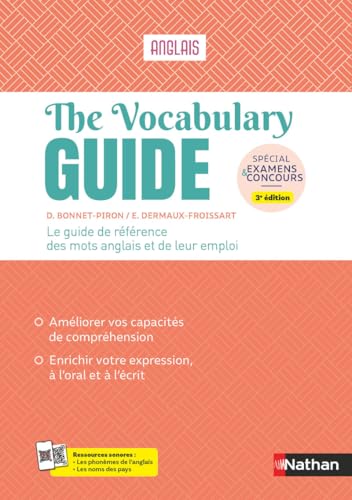 The vocabulary guide<br>anglais<br>les mots anglais et leur em...