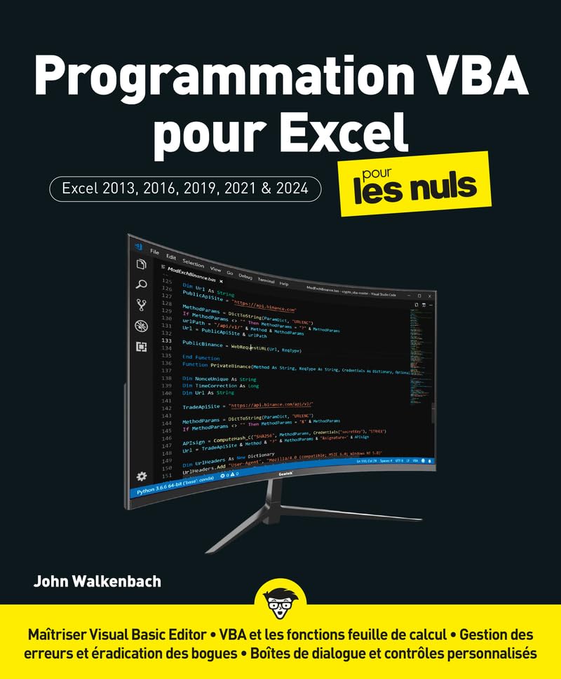 Programmation VBA pour Excel pour les nuls<br>pour Excel 2013...