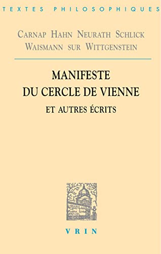 Manifeste du Cercle de Vienne et autres écrits<br>Carnap, Hah...