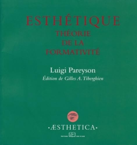 Esthétique<br>théorie de la formativité