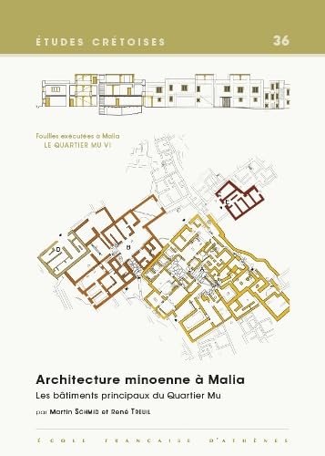 Architecture minoenne à Malia<br>les bâtiments principaux du ...