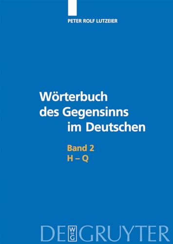 Wörterbuch des Gegensinns im Deutschen