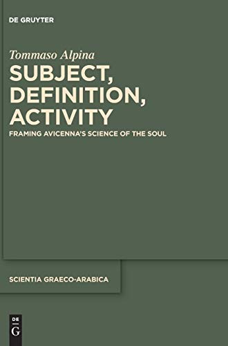 Subject, definition, activity<br>framing Avicenna's science o...