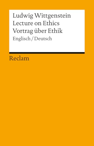 Lecture on ethics  = Vortrag über Ethik<br>Englisch/Deutsch