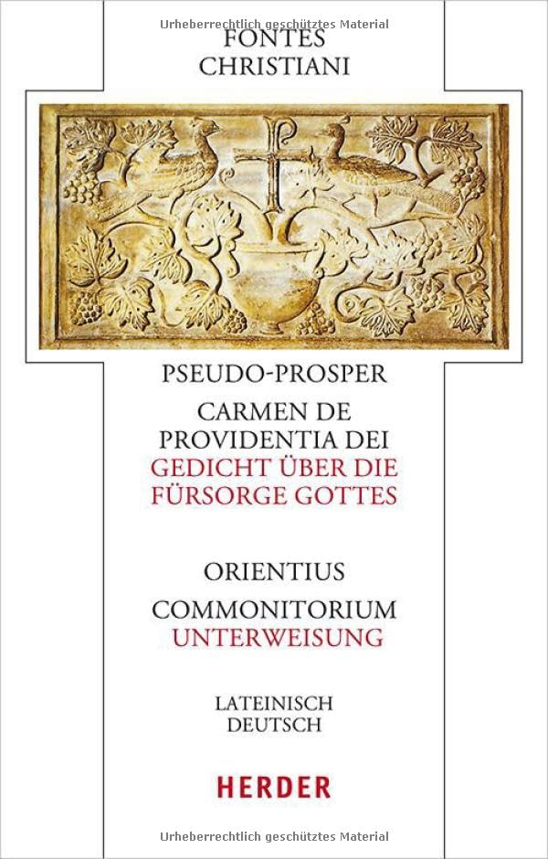 Carmen de providentia Dei  = Gedicht über die Fürsorge Got...