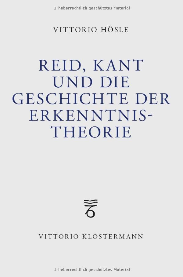 Reid, Kant und die Geschichte der Erkenntnistheorie