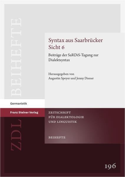 Syntax aus Saarbrücker Sicht 6<br>Beiträge der SaRDiS-Tagun...