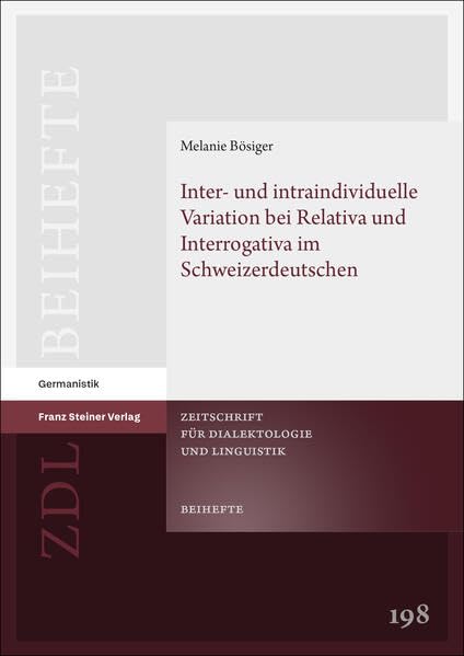 Inter- und intraindividuelle Variation bei Relativa und Inte...