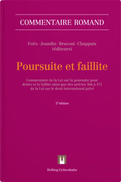 Poursuite et faillite : commentaire de la Loi de la poursuit...