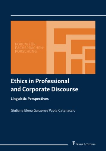 Ethics in professional and corporate discourse<br>linguistic ...