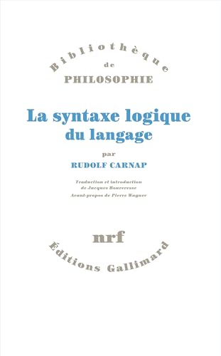 La syntaxe logique du langage