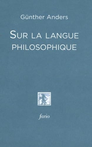 Sur la langue philosophique