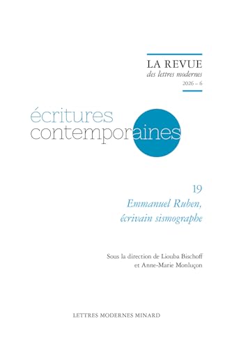 Emmanuel Ruben, écrivain sismographe