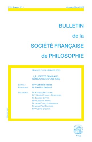 La liberté familale[sic] : généalogie d’une idée : séance du...