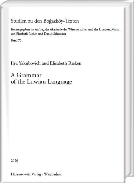 A grammar of the Luwian language